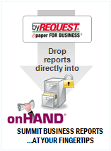 byREQUEST automatically drops reports into onHAND